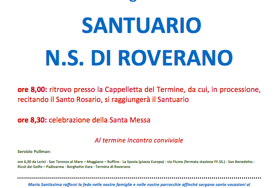Pellegrinaggio Mariano Diocesano – N. S. di Roverano