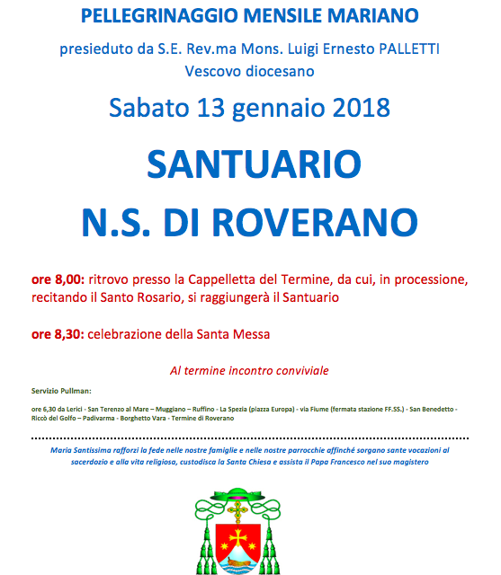 Pellegrinaggio Mariano Diocesano – N. S. di Roverano