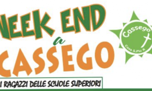 Sinodo dei Giovani – Week-end a Cassego