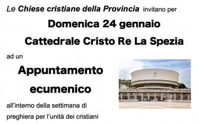 Appuntamento ecumenico – 24 gennaio 2021