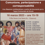 FTIS-ISSRL Comunione, partecipazione e corresponsabilità  – 16 marzo 2023
